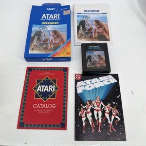 Defender (Atari 2600, 1981) & 7800 By Atari (Box, Cartridge & Manual & comic!!